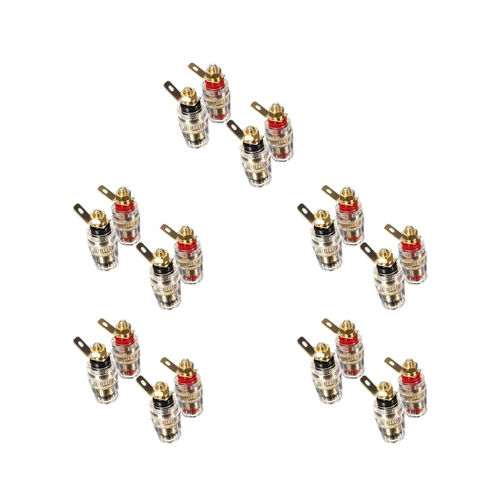 New 20Pc Amplifier Speaker Terminal Binding Post 4Mm Banana Plug Jack 6033235398592