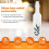 2X White Flair Bartender Bartending Practice Silicone Bar Pub Bottle Wine Cocktail Shaker 2