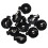 CR2016 2025 2032 Coin Cell Button Battery Holder Socket Black 30 Pcs 2