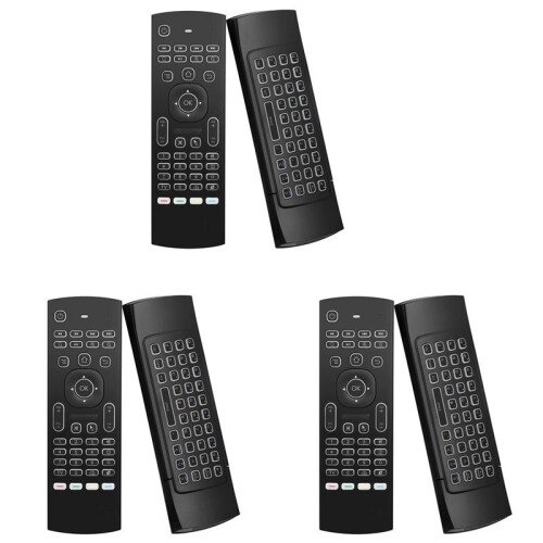 3X MX3 Air Mouse Wireless Keyboard Backlit  Remote Control 2.4G RF for X96 Tx3 H96 Android TV Box