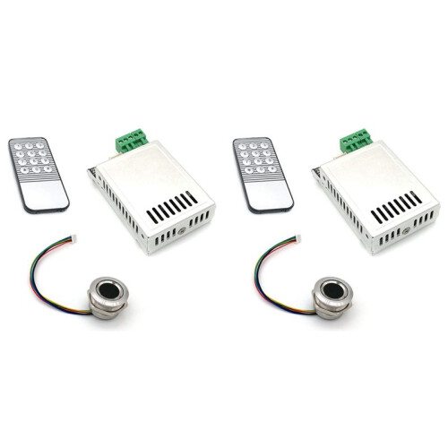 2X K216 Fingerprint Control Board+R503 Fingerprint Module Two-Color Ring Indicator Light Access Control