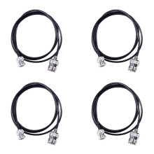 4X RF UHF VHF Radio Coaxial Antenna Cable BNC Male to UHF SO239 RG-58u MILSPEC Coax Mobile to Base Antenna 3 Ft