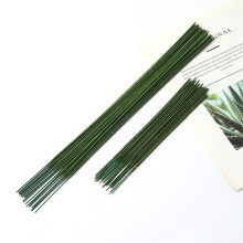 Floristendraht, 400 Stück Kunststoff-Blumenstiel, Künstlicher Blumenstab, Pflanzenstummeldraht, Grüne Floristendrähte, Blumendraht