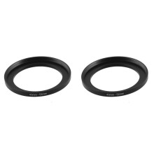 2X Aadattatore Filtro Step di Metallo Camera Riparazione 43 Millimetri per 52 Millimetri