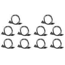 10X Car Dash Board Flush Mount USB Male to Female Socket Extension Panel Cable 1M