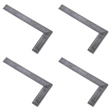 4X 90 Degree 25cm Length Stainless Steel L-Square Angle Ruler