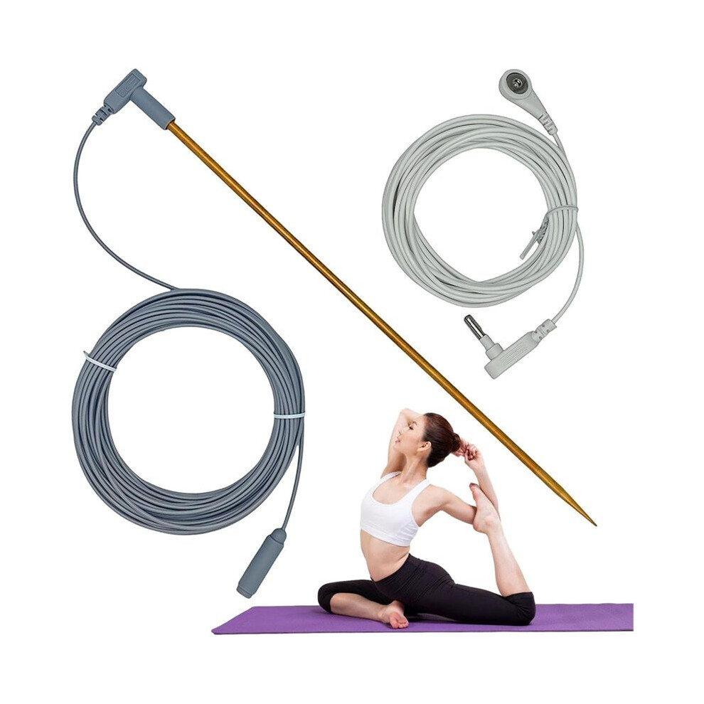 Earthings Grounding Rod - 40Ft Female Ground Cord,Ground Rod Kit Ground Rod With Copper,For Grounded Earth 6034181858147