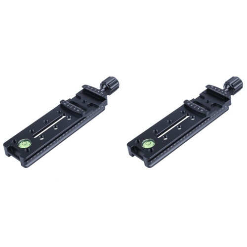 2pcs 140MM Nodal Rail Slide Quick Release QR Clamp for Macro Panoramic Arca RR