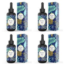 4X UV-Harz - 100 G Kristallklares, Hartklebendes, Ultraviolett AushäRtendes Epoxidharz für die Herstellung Von DIY-Schmuck und Handwerkliche