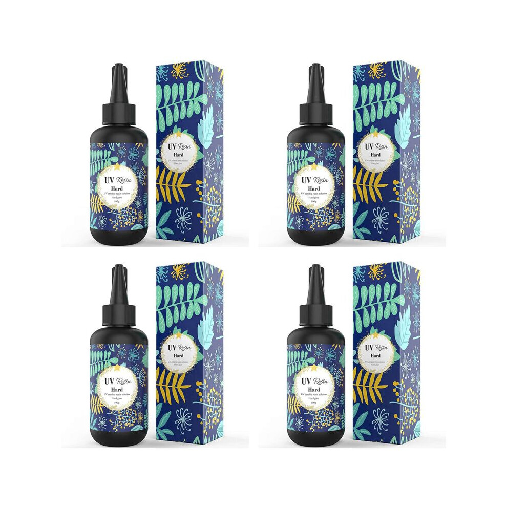 4X Uv Resin - 100G Crystal Clear Hard Type Glue Ultraviolet Curing Epoxy Resin For Diy Jewelry Making, Decoration 6034100021850