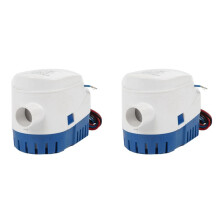2X Bomba de Esgoto 12V 1100GPH Bomba de ÁGua Marinha para AutomáTico SubmersíVel Iate A Motor HidroaviãO Bomba de Casa Flutuante
