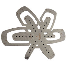 Square Belt Tail Ruler Belt Rounded Template Handmade DIY Leather Making Tool