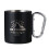 Double Layer Insulated Camping Mug Light Weight Metal-Black 1