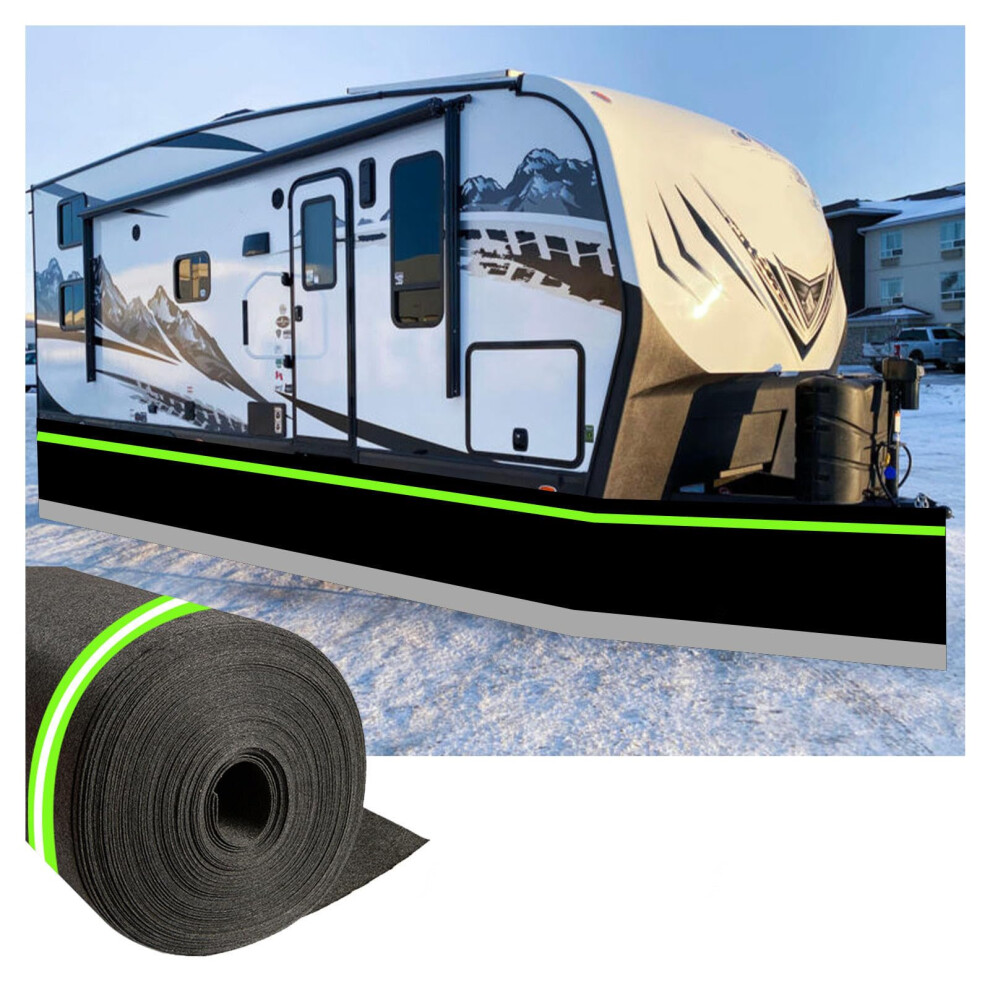Durable Waterproof Rv Skirt 0.95M Tall For Winter Protection, Easy Install For 5Th Wheel And Travel Trailer 22M/72Ft 9092120197099