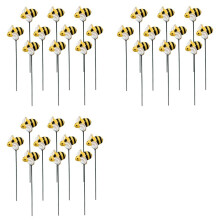 30st Little Bee Plug-In Bin Trädgårdsstakes Stake Dekor Bee Yards Trädgårdsstake Yard Bin Skylt Trädgårdsstakar Dekorativa
