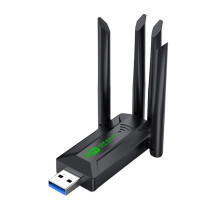 1200 Mbit/S Dualband-USB3.0-WLAN-Adapter, 2,4-GHz-5-GHz-WLAN-Adapter mit 4-Antennen-PC--Computer-Netzwerkkartenempfänger