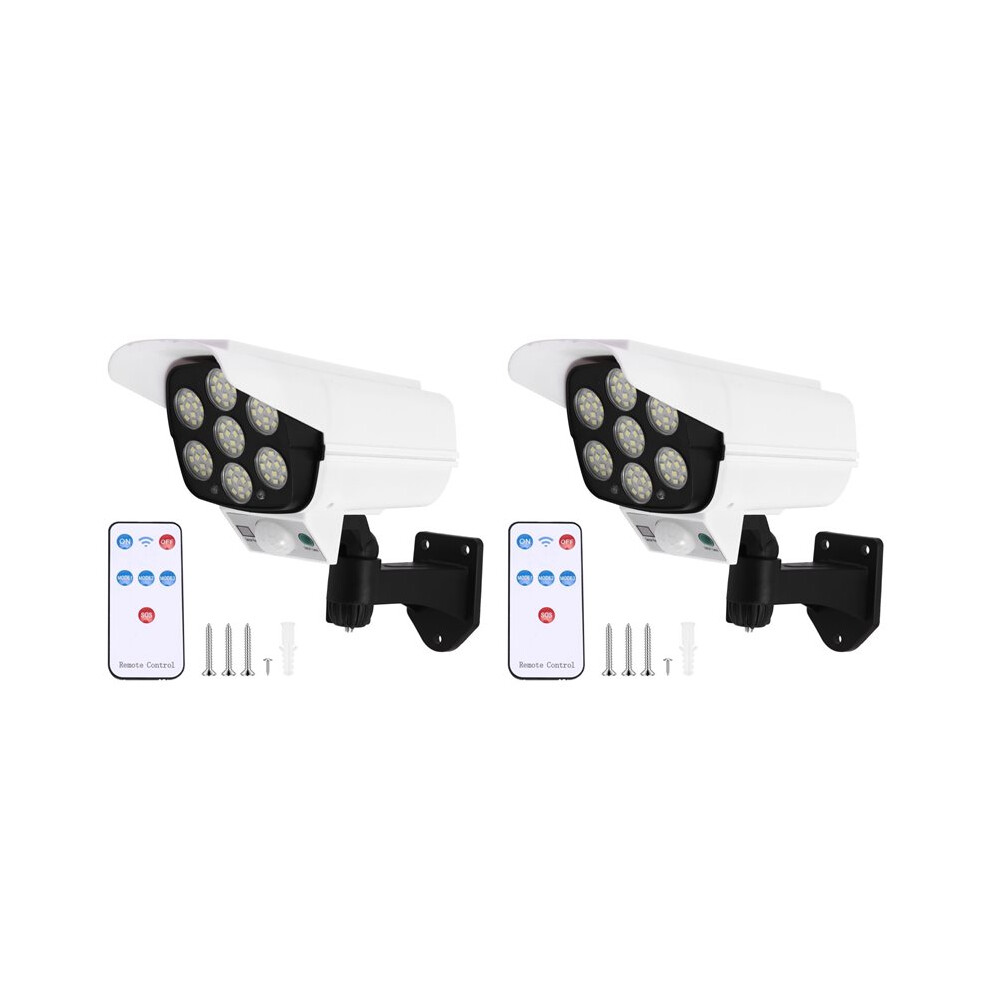 2X Solar Simulation Monitoring Simulation Security Fake Camera Human Body Sensor Home Garden Wall Light 6034085268462