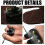 Double Layered Finger Tab PU Leather Finger Protectors-Black 6