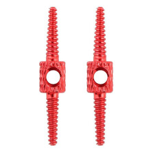 2X Mountainbike-Bremsschlauchverbinder, Variable Geschwindigkeitsleitung, Schlauchdurchführungsverbinder, Fahrradkabel-Verdrahtungswerkzeug, Rot