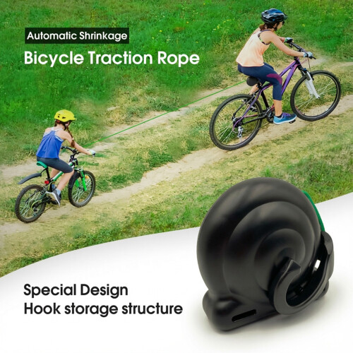Bicycles Tow Rope for Kids Child Pull Rope Towing Systems-Black 2