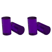 4 Stück Bunte Acryl-Pool-Queue-Ferrulen, Runde Billard-Jump- und Break-Queue-Ferrulen, Außendurchmesser 15 mm X Länge 28 mm, Billardzubehör C