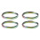 4st Flow Ring Magic Armband Leksak Metall Fäst Flow Ringar Magic Hand Toy(Rainbow) 1