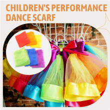 24Pcs Kids Juggling Scarves Dance Music Scarves Colorful Scarves Movement Scarves Rhythm Scarves for Children Movement