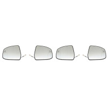 4Pcs Door Wing Side Mirror Glass Heated Blind Spot Warning with Backing Plate for  Focus MK2 MK3 Mondeo MK4 L+R