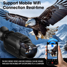 2pcs 4K WIFI Night Vision Monocular, 68MP Infrared Monocular Macro Lens, 28X Digital Zoom Monocular with 32G Card
