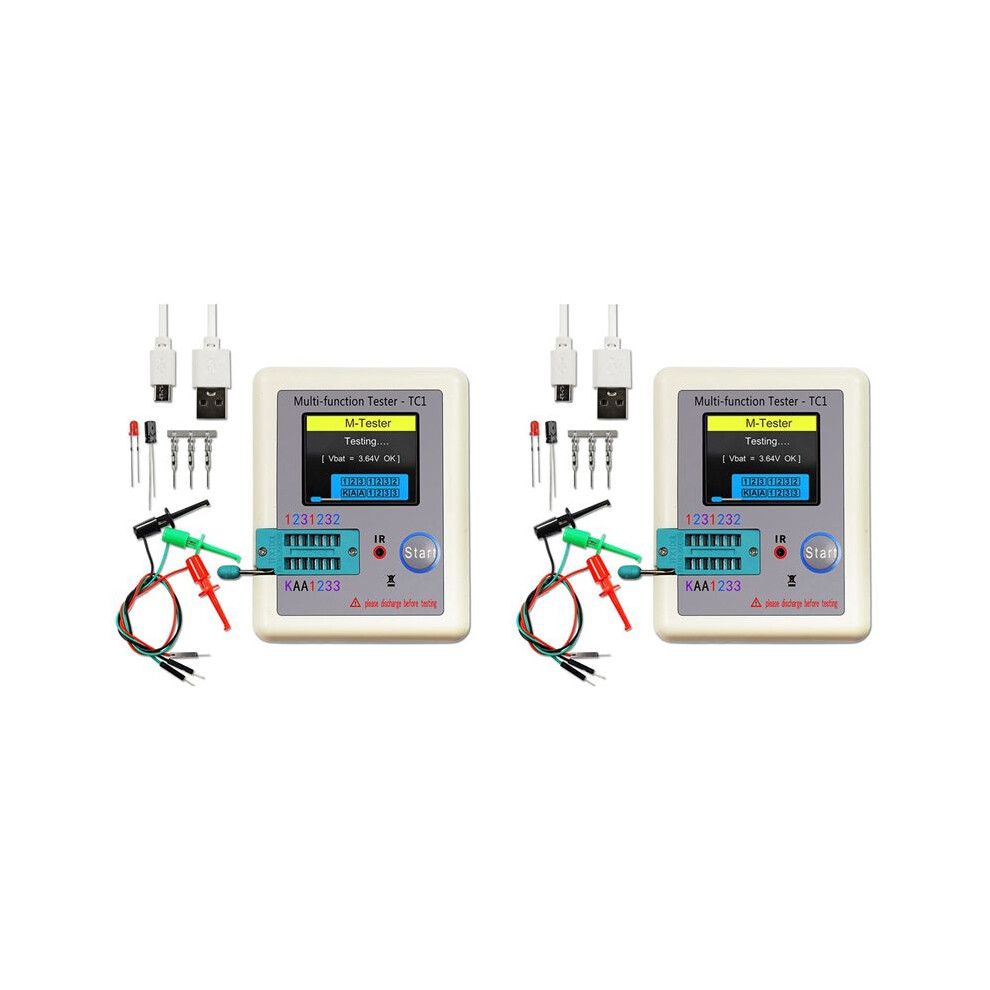 2X -Tc1 Tc1 Display Multifunctional Tft Backlight Transistor Tester For Diode Triode Capacitor Resistor Transistor 6031015892971