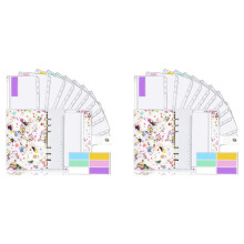 2X A6 Binder,Budget Binder,Used for Budgeting,Budget Planning Notepad, Cash Envelope Binder,  with Budget Envelope