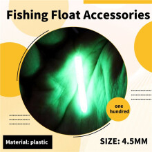 100 St. Fiskeflotsticka Fluorescerande Lightstick LED Fluorescerande Dark Glow Sticks FiskeflöTetillbehöR 4,5 Mm