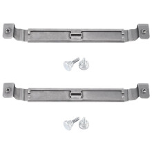 2X Adjustable Griddle Spatula Holder, Stainless Steel Grill Barbecue Tool Rack Curved