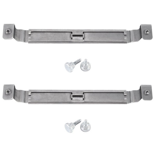 2X Adjustable Griddle Spatula Holder, Stainless Steel Grill Barbecue Tool Rack Curved