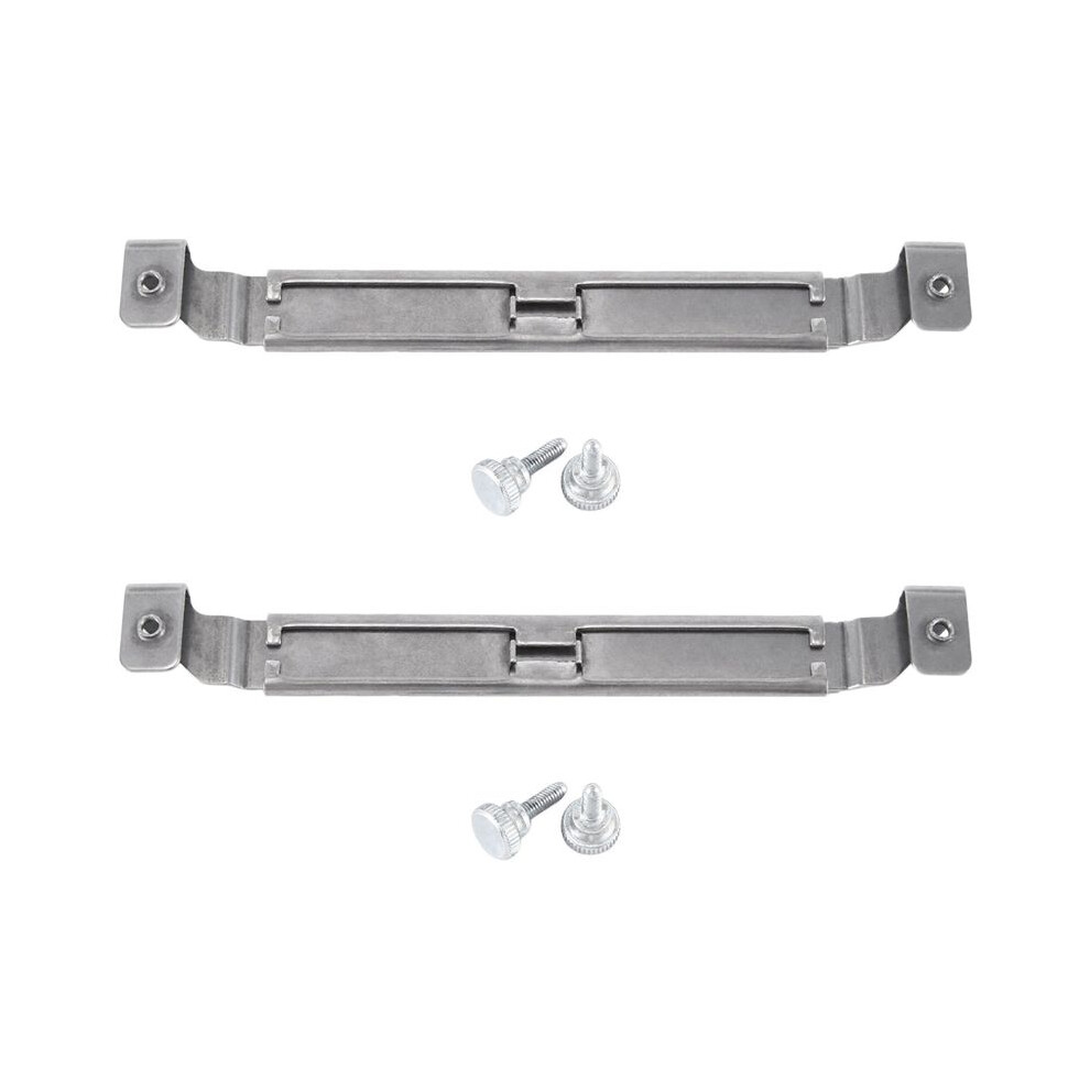 2X Adjustable Griddle Spatula Holder, Stainless Steel Grill Barbecue Tool Rack Curved 6034060478190