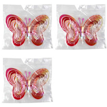 3X Papillon Vent Spinners Ornements Suspendus Dissuasion des Oiseaux Attrape-Vent Carillon à Vent Rotatif MaisonJardin ExtérieurDécoration D