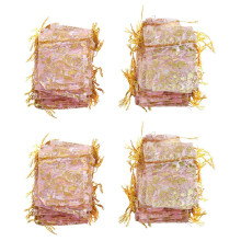 200Pc 7X9cm Rose Organza Coulisse Regalo Sacchetti di Gioielli Sacchetti di Nozze Regali per Feste di Natale Borse Rosa