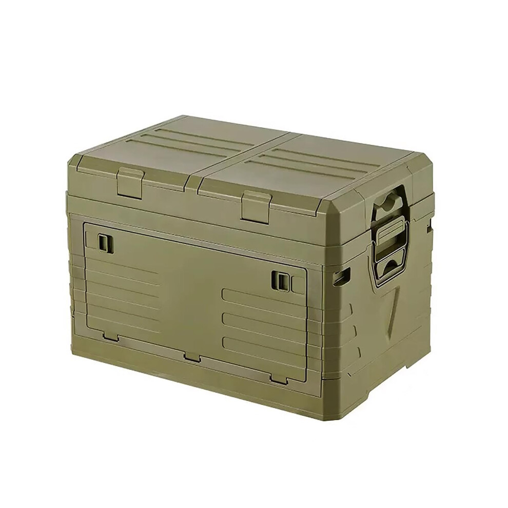 60L Foldable Car Trunk Organizer For Hyundai I30, Stackable Plastic Storage Box With Lid, Green 9092120197280