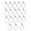 Plastic Tag Fastener Set 100pcs Black Secure Locking Loops for Clothing Tags 1