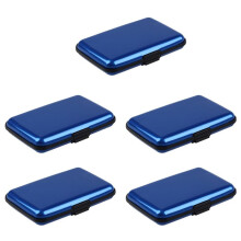 5X Waterproof Business Id Credit Card Wallet Holder Aluminum Metal Case Box (Random Color)