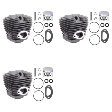 3X Zylinder Kolben Dichtung Assy Chinesisch 5800 58Cc Kettensägen Motor Umbau Satz