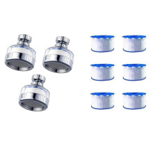 3Pack Filtro Acqua per Lavandino Faucetz: Filtro per Rubinetto, Filtri per Rubinetto Rotanti A 360, Purificatore, Filtro per Rubinetto da Cucina, per