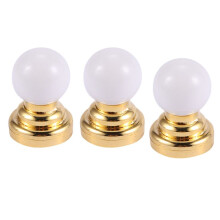 3X 1:12 Dolls House Miniature Globe White Ceiling LED Light Lighting Lamp with Battery