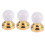 3X 1:12 Dolls House Miniature Globe White Ceiling LED Light Lighting Lamp with Battery 1