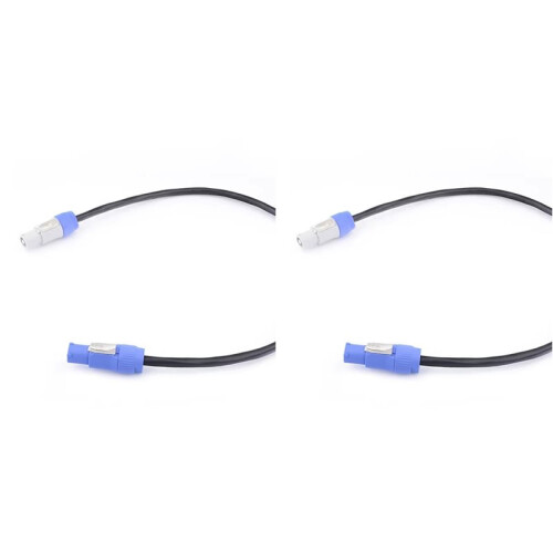 2X PowerCON 3x1.5mm² Single Phase Extension Cable 3 Core Power Connect Cable Stage Light LED Light Event Show, 1 Meter