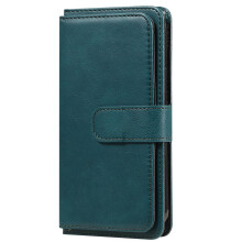 Wallet Case PU Leather Magnetic Cover with Kickstand and 10 Card Slot Storage for Samsung Galaxy A40