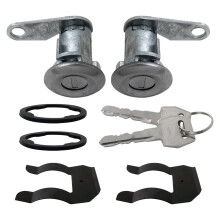 Pair Door Lock Cylinder for 19801986 Ford F150 Truck, Direct Fit Replacement with Two Keys