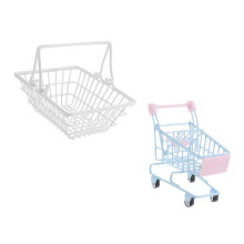 Mini Shopping Basket and Frying Basket Set for Snacks Chips Single Portion Serving Random Color