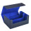 2X Multifunction Card Box Card Case Organizer Storage Box Top Side-Loading Deck Case Game Cards Hobbies,Black+ 2