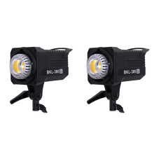 2X 300W Bi LED Lampa Wideo, Ciągłe Oświetlenie LED z 2.4G Bezprzewodowym Pilotem do Portretów, Wtyczka US do Fotografii Zewnętrznej
